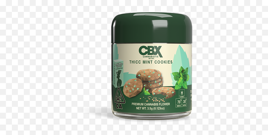 Thicc Mint Cookies Premium Flower Cannabiotix Emoji,Cookies And Milk Clipart