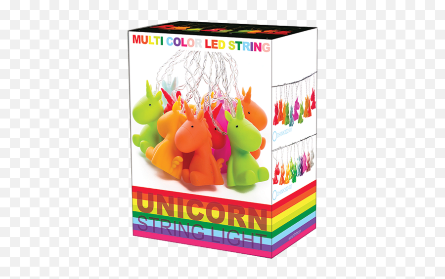 Unicorn String Lights - Soft Emoji,String Lights Png