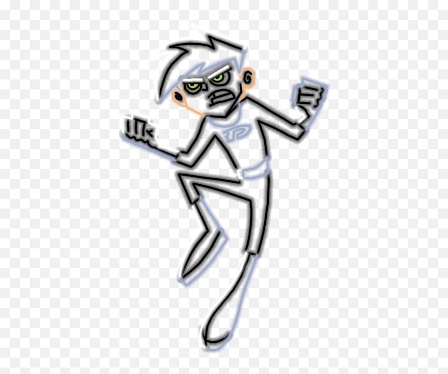 Danny Phantom With Glow - Fictional Character Emoji,Danny Phantom Logo