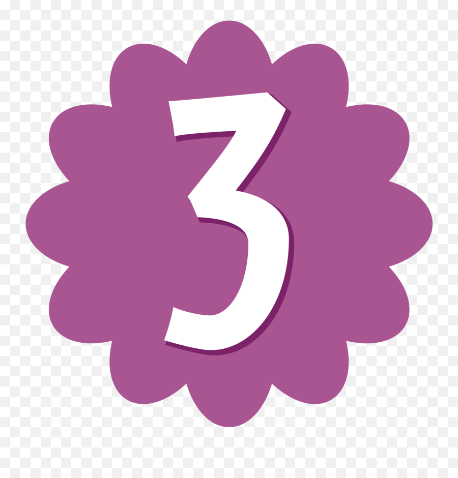 Number 3 Free Png Image - Clipart Purple Number 3 Emoji,3 Png