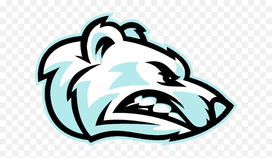 Angry Bear Logos Clipart - Polar Bear Clipart Angry Emoji,Polar Bear Logo