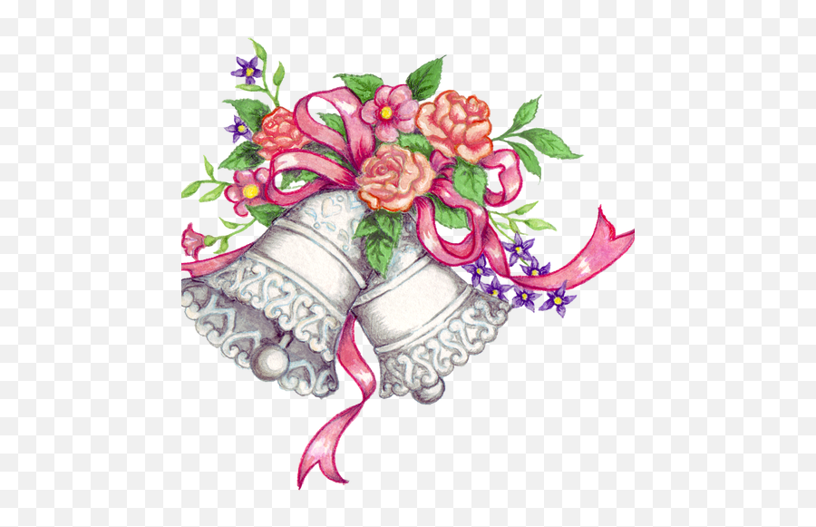 Wedding Bells Clipart Transparent Png - Wedding Bell Clipart Png Emoji,Bells Clipart