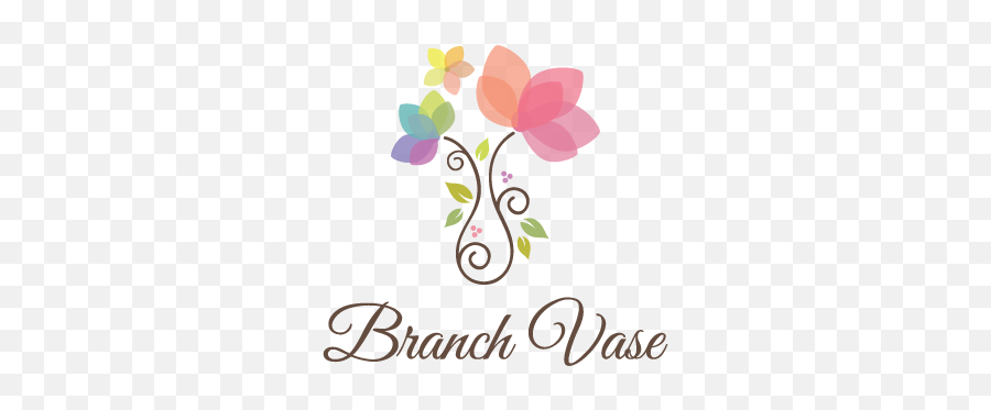 Branch Flowers Vase - Cute Flower Logo Emoji,Flower Logos