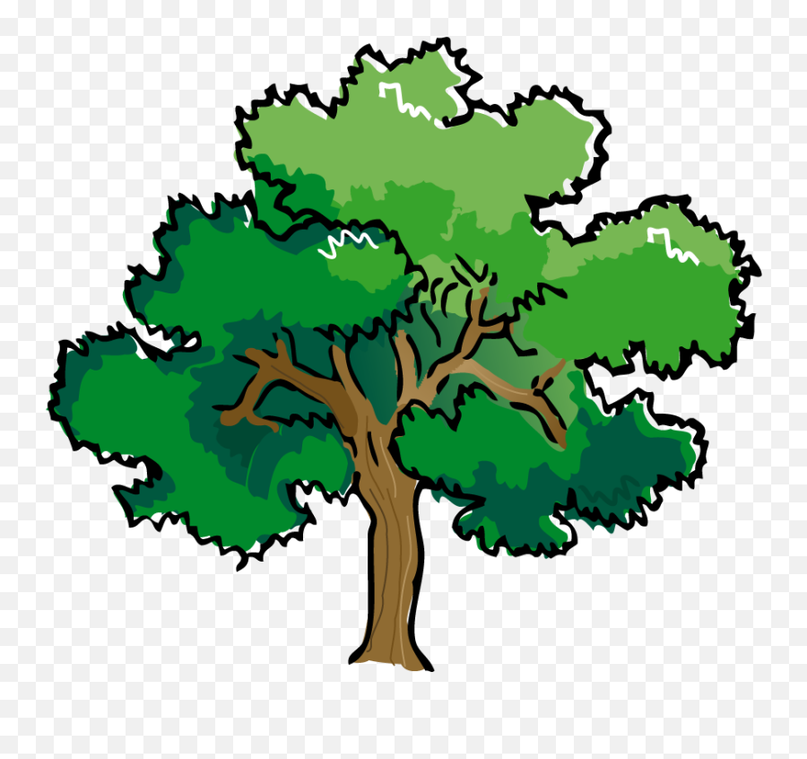Transparent Background Oak Tree Clipart - Transparent Background Oak Tree Clipart Emoji,Oak Tree Clipart