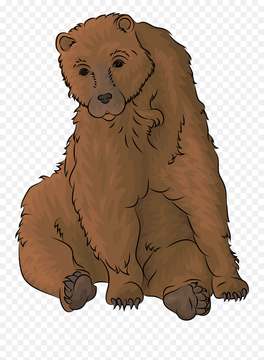 Brown Bear Clipart - Kodiak Bear Emoji,Brown Bear Clipart