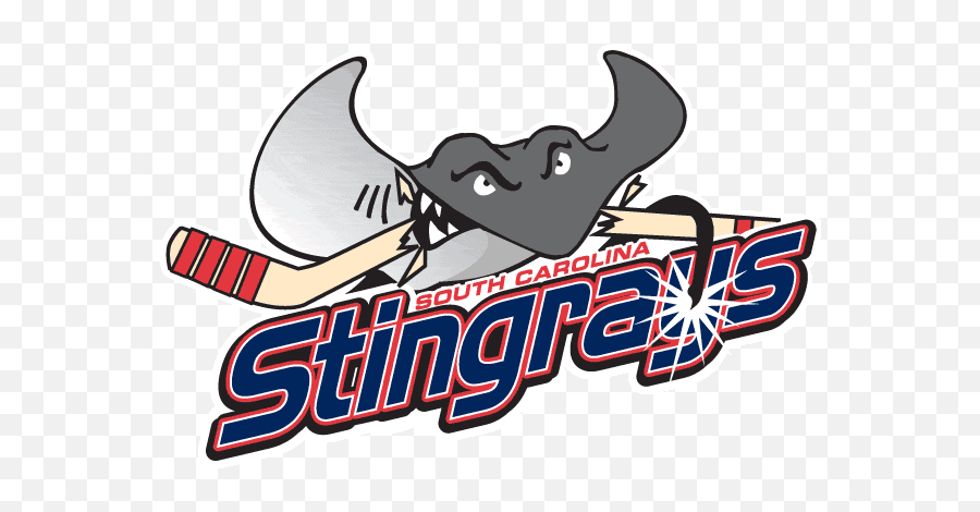 South Carolina Sting Rays Primary Logo - Echl Echl Chris South Carolina Stingrays Hockey Logo Emoji,Stingray Logos