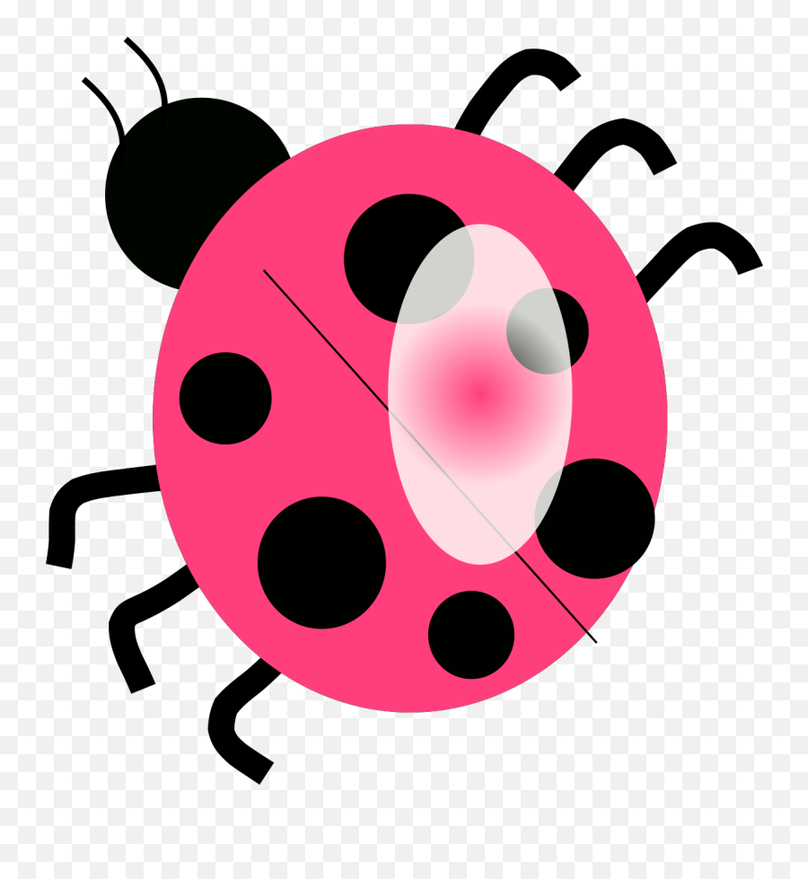 Bug Clipart Pink Lady - Clip Art Lady Bug Png Download Clip Art Emoji,Bug Clipart