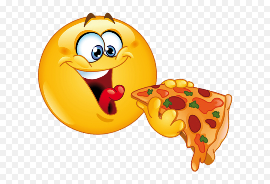 Download Hd Pizzaria Take - Out Ham Food Pizza Eating Emoji,Food Emoji Png