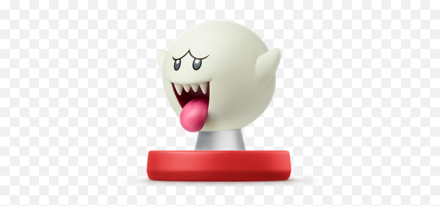 Boo Super Mario Amiibo Figure - Amiibo Life The Emoji,Mario Boo Png