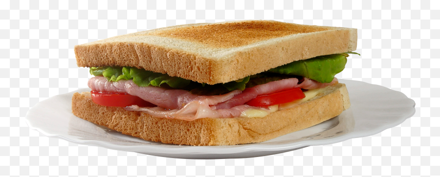 Toast - Sandwich Png Emoji,Plate Png