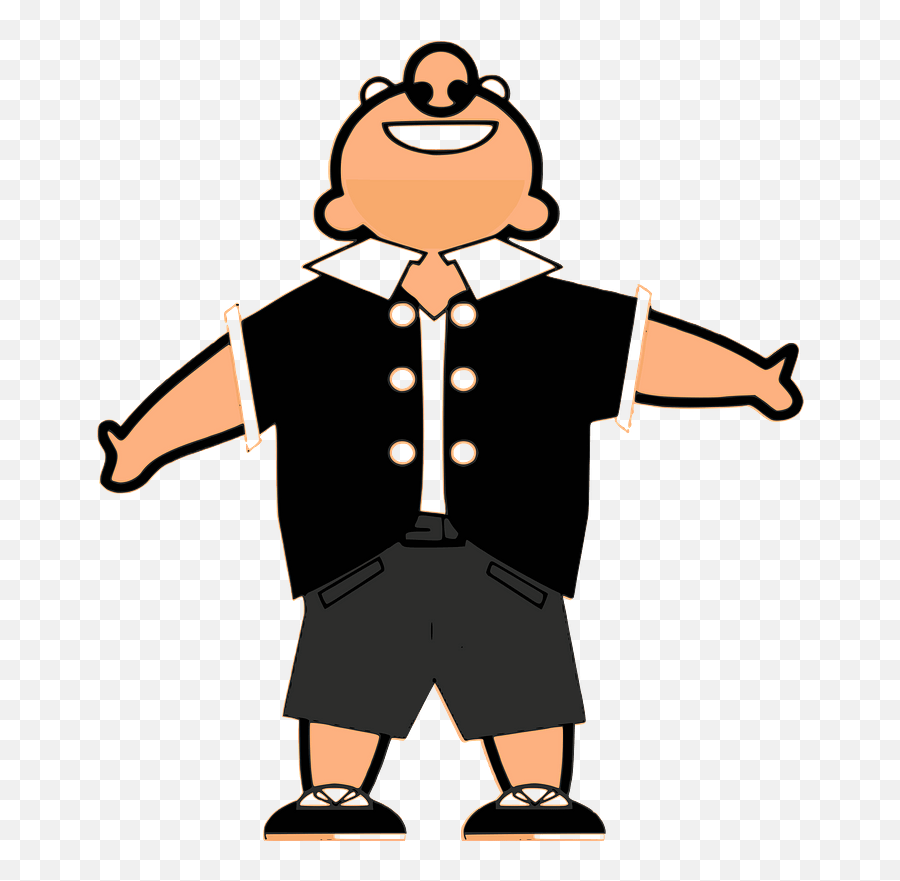 Man In Black Looking Up Clipart Free Download Transparent Emoji,Person Looking Png