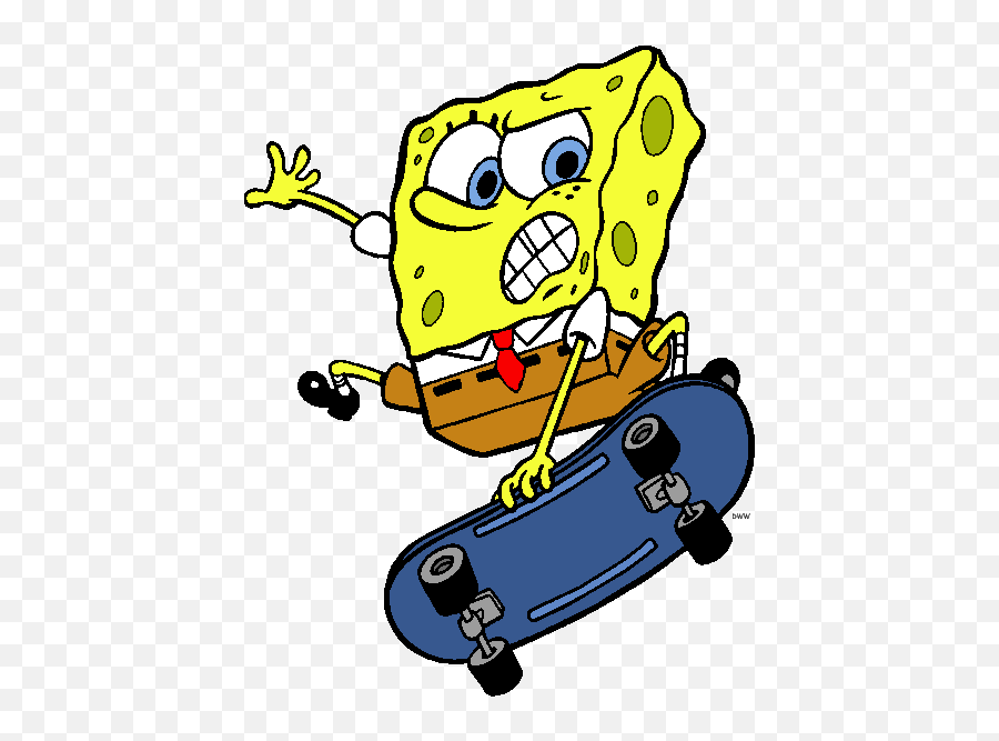 English Exercises Spongebob Squarepants U0026 Friends - Spongebob Skateboarding Emoji,Spongebob Clipart