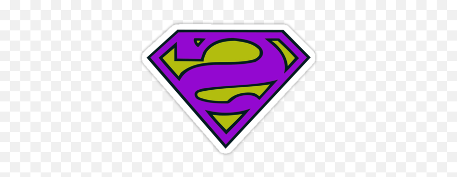 Bizarro Superman Logo Stickers By Browncoatalex Redbubble - Reverse Superman Emoji,Redbubble Logo