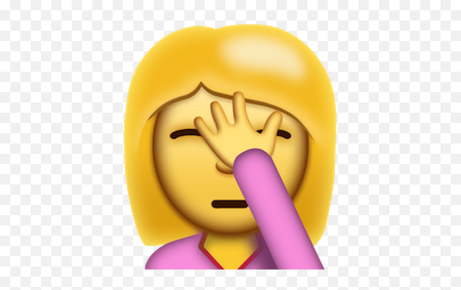 Yummy Emoji Png - Shaking Head Emoji,Facepalm Emoji Png