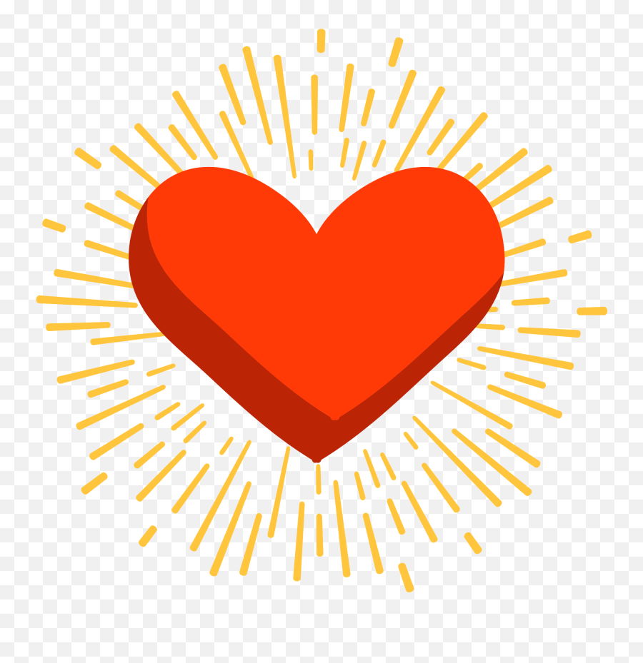 Free Heart Sun Burst 1187612 Png With - Girly Emoji,Burst Png