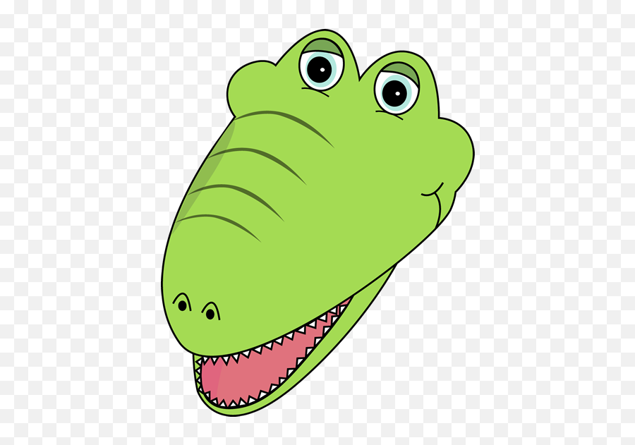 Alligator Clip Art - Cute Crocodile Head Clipart Emoji,Alligator Clipart