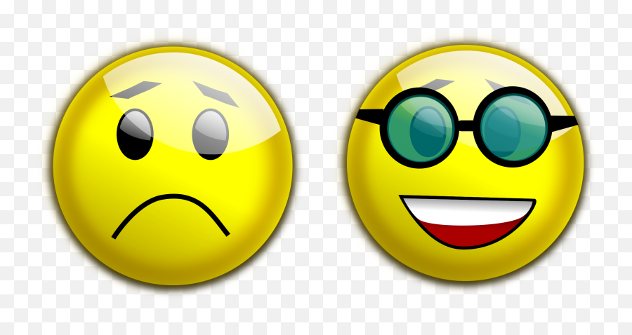 Download Happy Sad Face Png - Happy And Sad Face Png Emoji,Happy Clipart