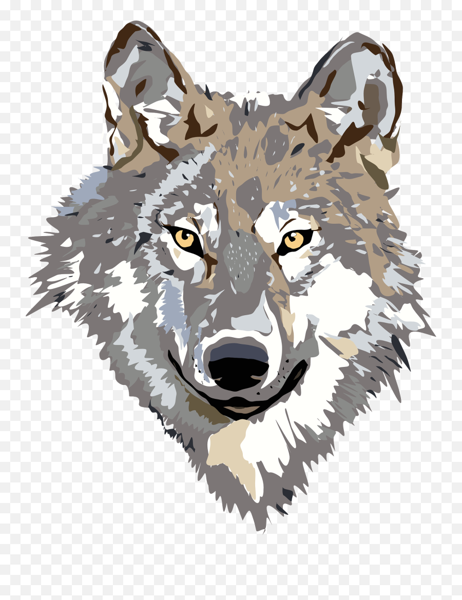 Wolf 2 Clip Art - Wolf Clipart Emoji,Wolf Clipart