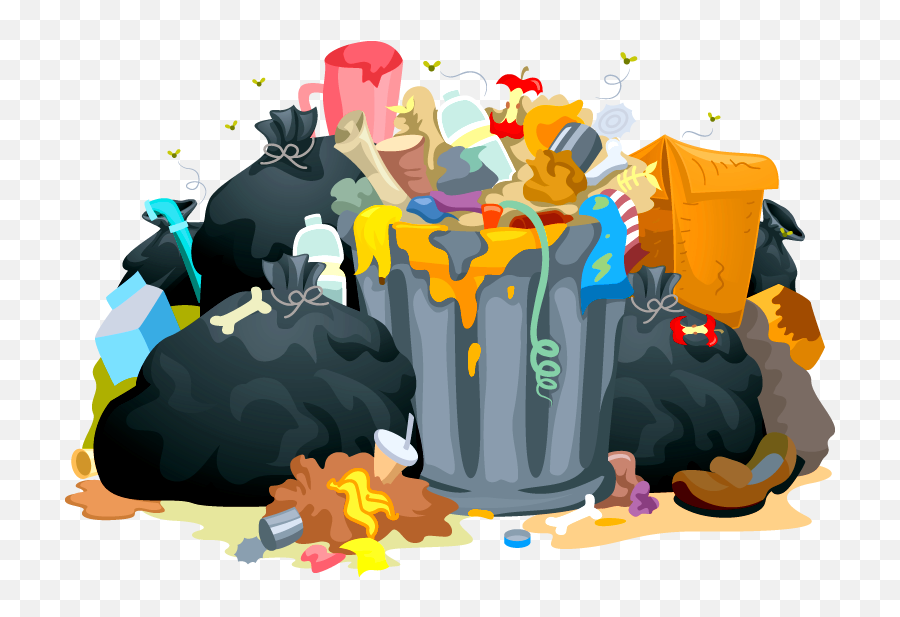 Download Trash Can Clipart Proper Disposal Garbage - Garbage Transparent Trash Clipart Png Emoji,Trashcan Clipart