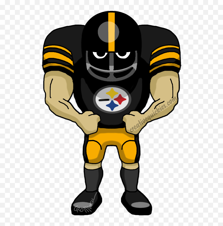 Steelers Vector Animated - Green Bay Packers Cartoon Full Steelers Football Player Clipart Emoji,Green Bay Packers Png