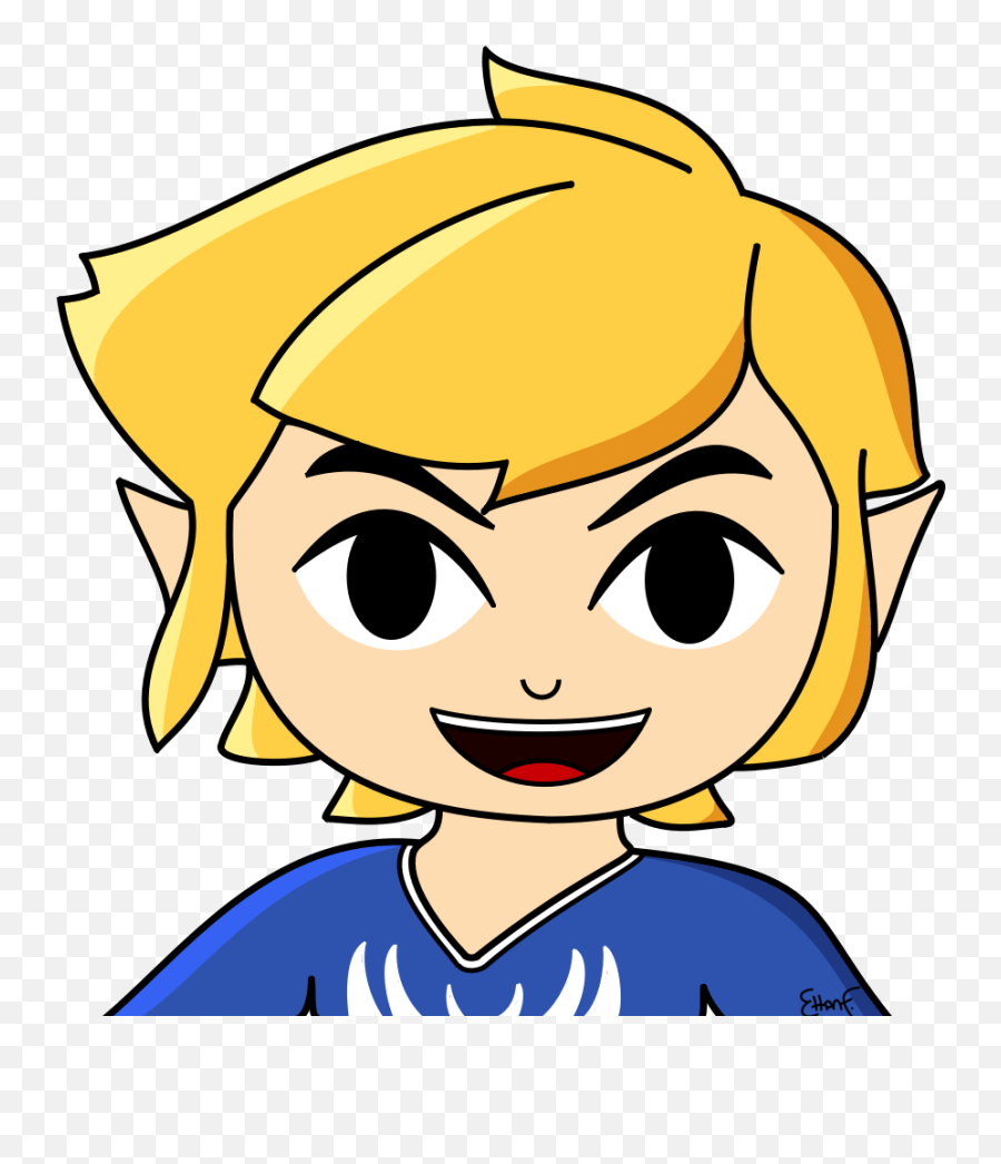 I Drew Toon Link Outset Island Zelda - Toon Link Head Png Emoji,Toon Link Transparent