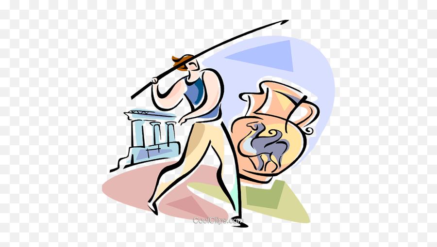Athlete Throwing The Javelin Royalty Free Vector Clip Art Emoji,Athlete Clipart
