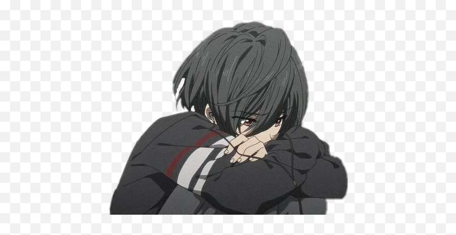 Fastest Sad Anime Boy Tumblr Emoji,Sad Anime Girl Png