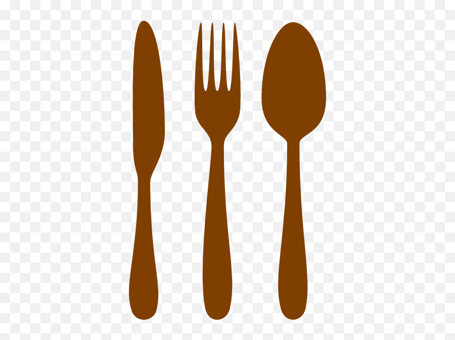 Cutlery Clip Art - Brown Spoon And Fork Png Emoji,Fork Clipart