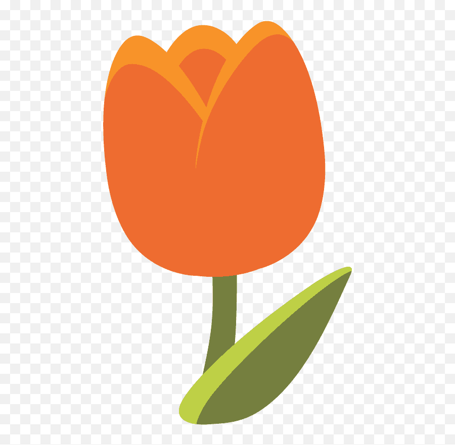 Tulip Emoji Clipart - Android Flower Emoji,Tulip Clipart