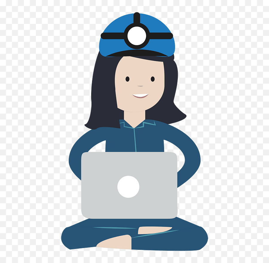 Blue Human Behavior Communication Png - Computer Engineer Woman Clipart Emoji,Engineer Clipart