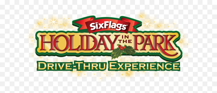 Six Flags Great Adventure Announces - Six Flags Holiday In The Park Drive Thru Emoji,Six Flags Logo