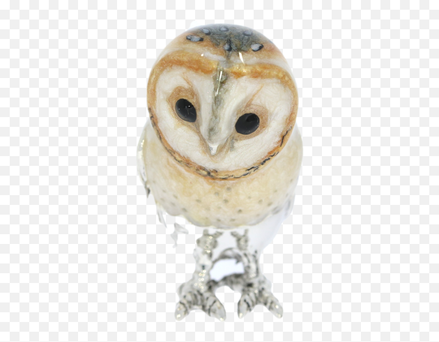 Download Hd Sterling Silver U0026 Enamel Medium Barn Owl By Emoji,Barn Owl Png