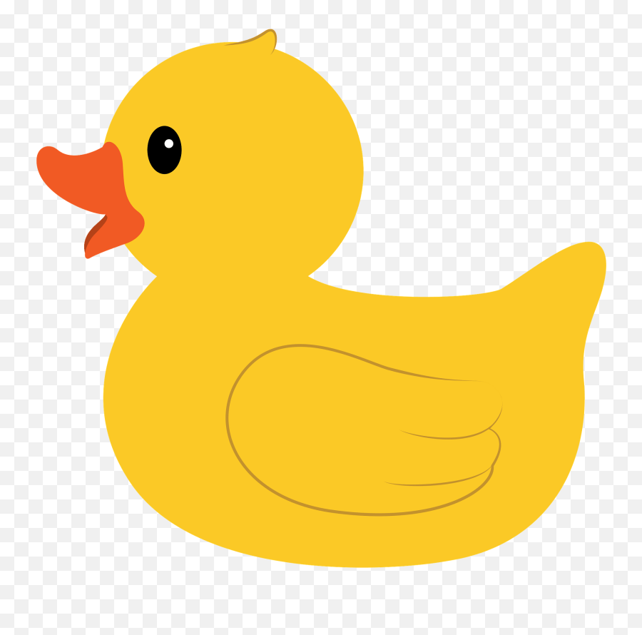 Rubber Duck Clipart - Transparent Background Cartoon Duck Png Emoji,Duck Clipart