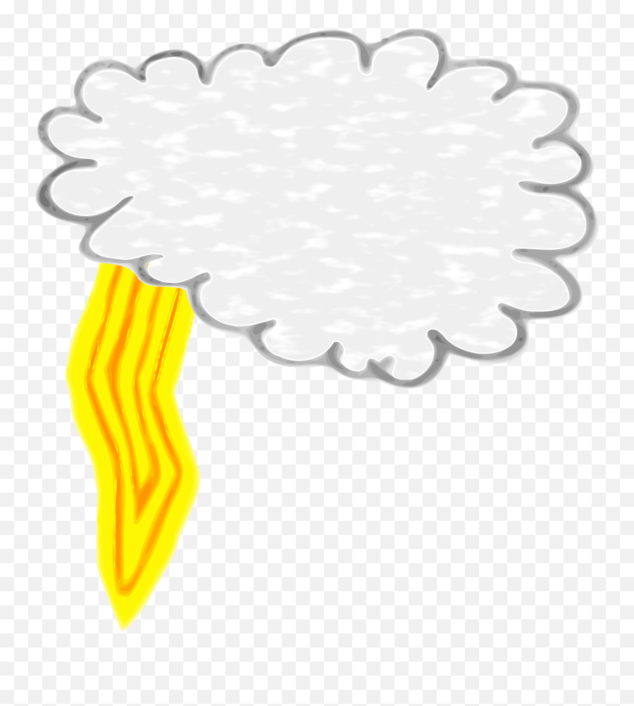 Thunder Png - Thunder And Lightning Cartoon Clipart Dot Emoji,Thunder Png