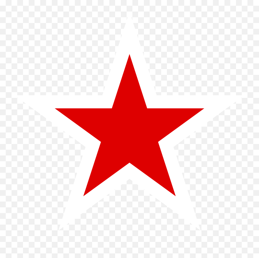 Download Red Star Png - Red Star Full Size Png Image Pngkit Five Pointed Star Emoji,Star Png
