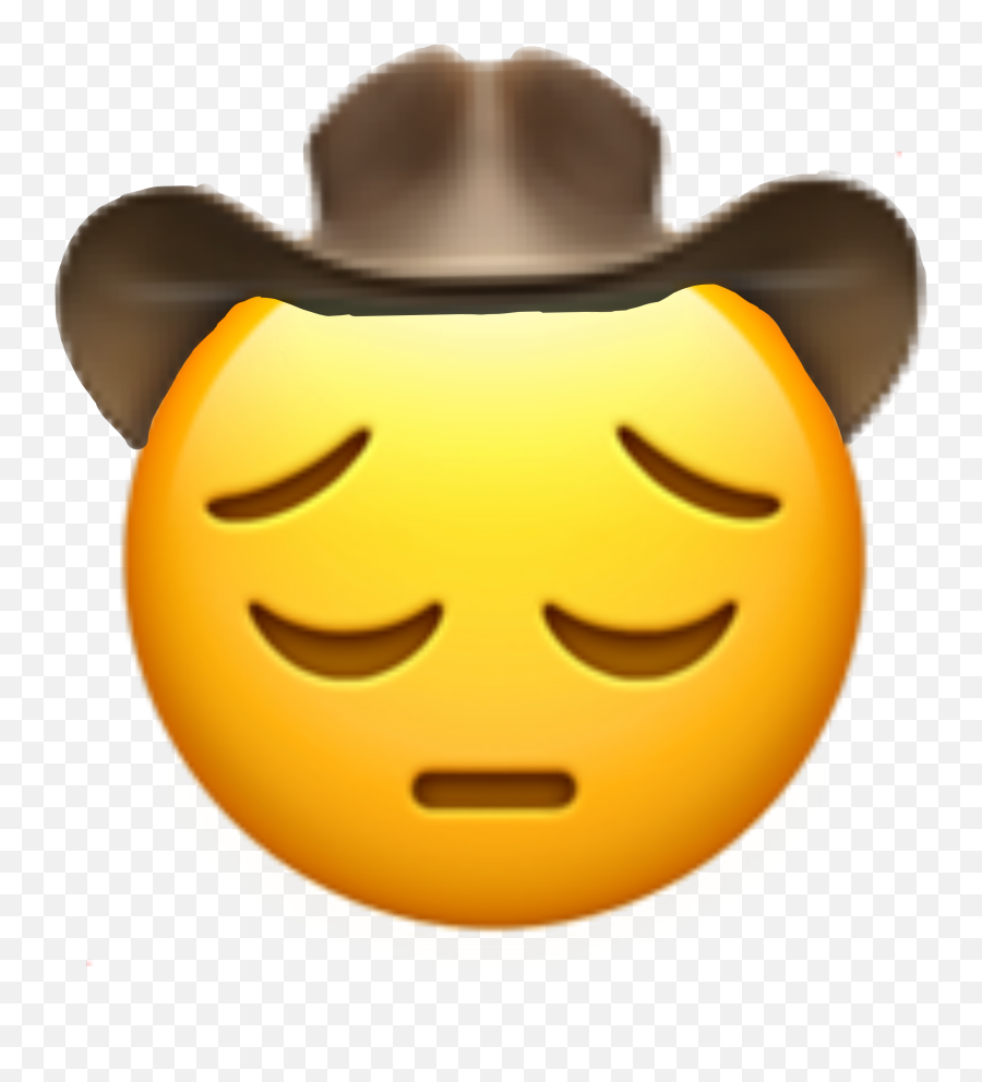 Sadyeehaw Sademoji Emoji Sad Sticker - Lil Nas X Emoji,Sad Cowboy Emoji Png