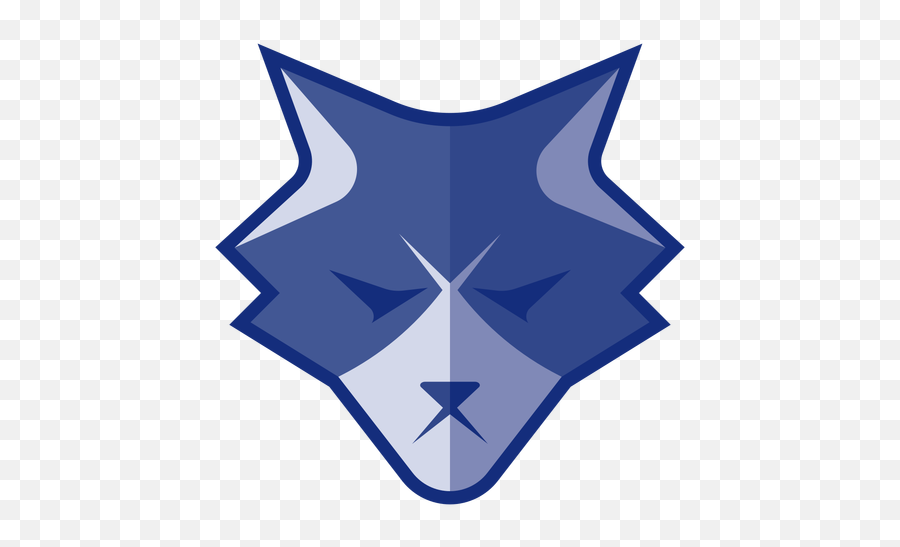 Blue Angry Wolf Logo - Transparent Png U0026 Svg Vector File Dot Emoji,Wolf Logos