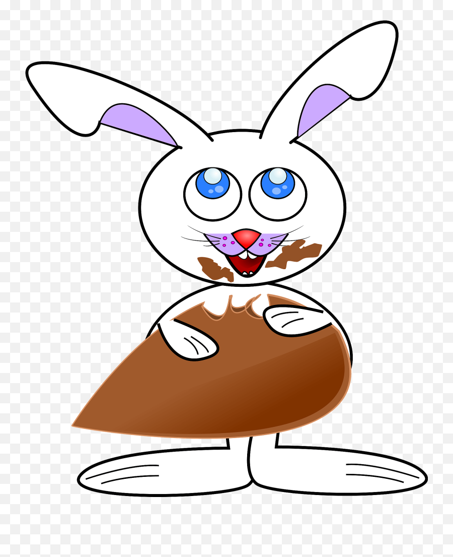 Easter Bunny Clipart Free Download Transparent Png Creazilla - Happy Emoji,Easter Bunny Clipart