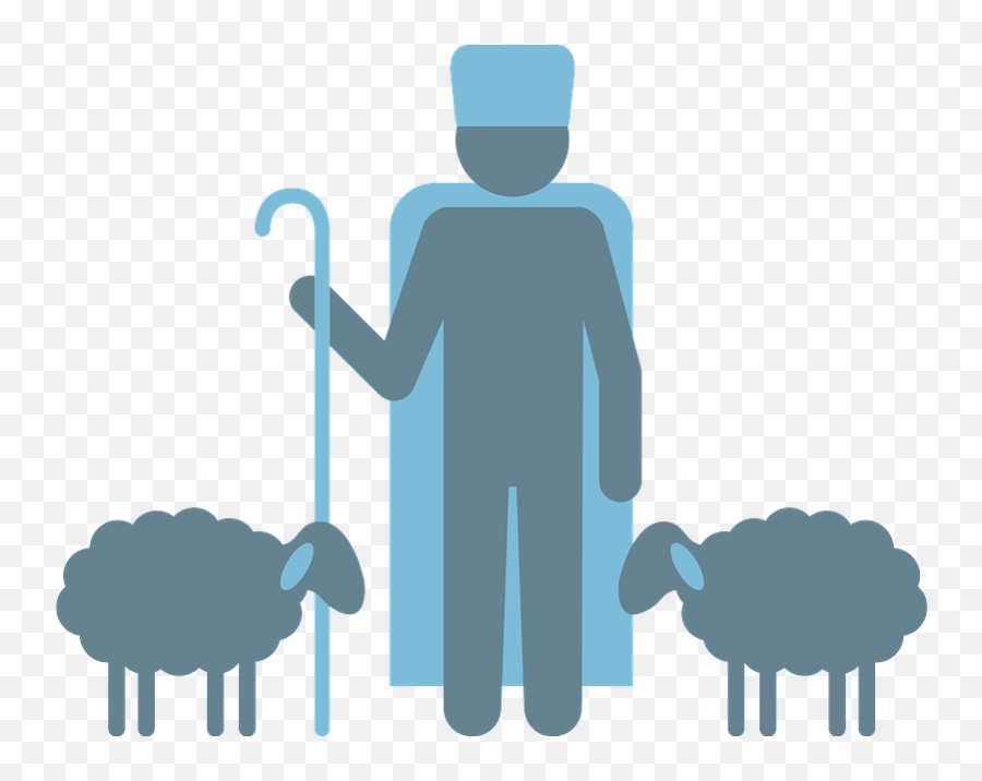 Shepherd Clipart - Sheep Emoji,Shepherd Clipart