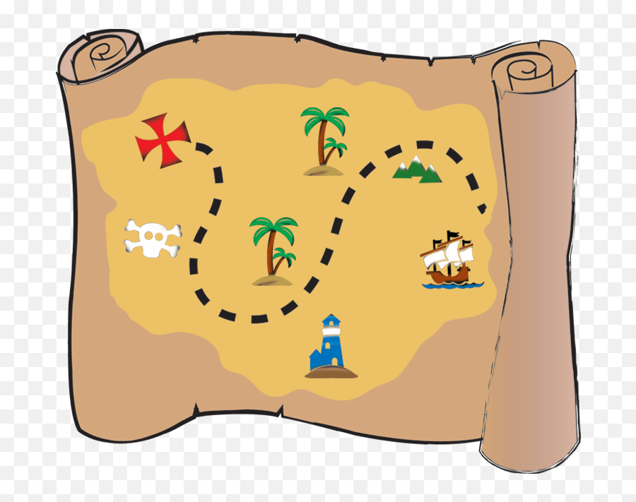 Treasure Clipart Treasure Map Treasure - Cartoon Kids Treasure Map Emoji,Treasure Clipart