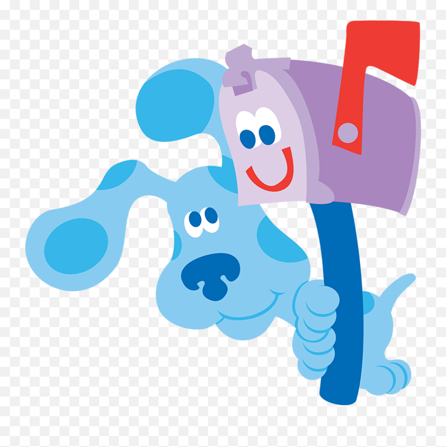 Blueu0027s Clues Blue And Mailbox Clue Party Blues Clues - Blues Clues Png Emoji,Blue's Clues Logo