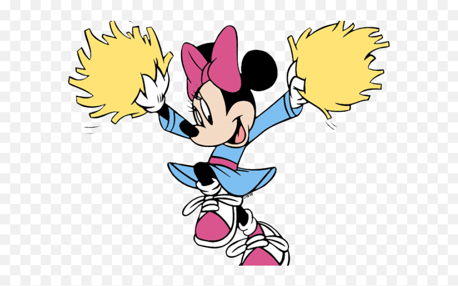 Cheerleader Clipart Disney - Minnie Mouse Cheerleader Emoji,Cheerleader Clipart