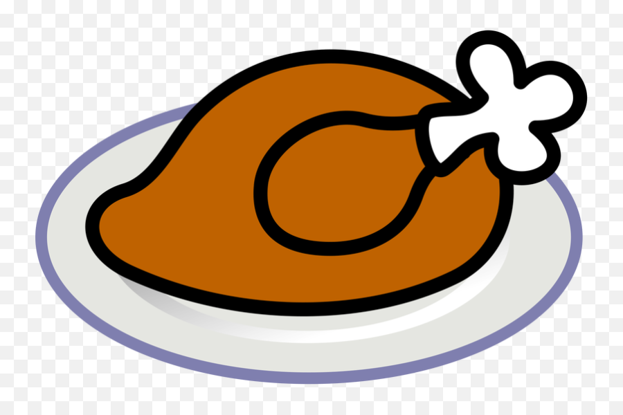 Family Turkey Dinner Clipart - Cooked Turkey Vector Big Emoji,Dinner Clipart