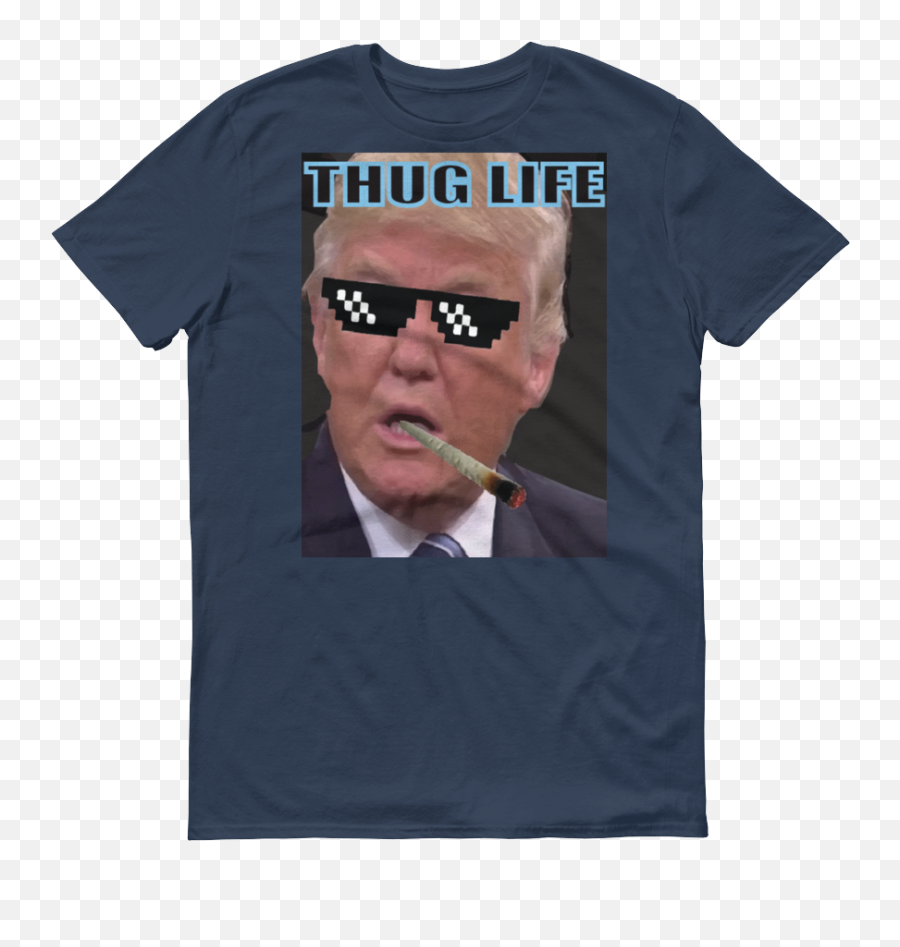 Download Trump Thug Life Mens Tee - Eren Yeager Jaeger Cigars Emoji,Thug Life Sunglasses Png