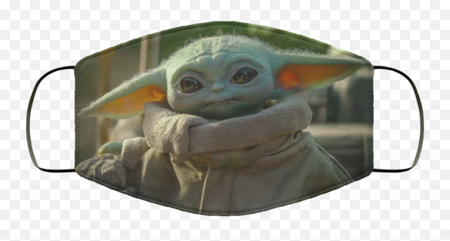 Baby Yoda The Mandalorian Face Mask - Pansy Tee Shops Emoji,Baby Yoda Transparent