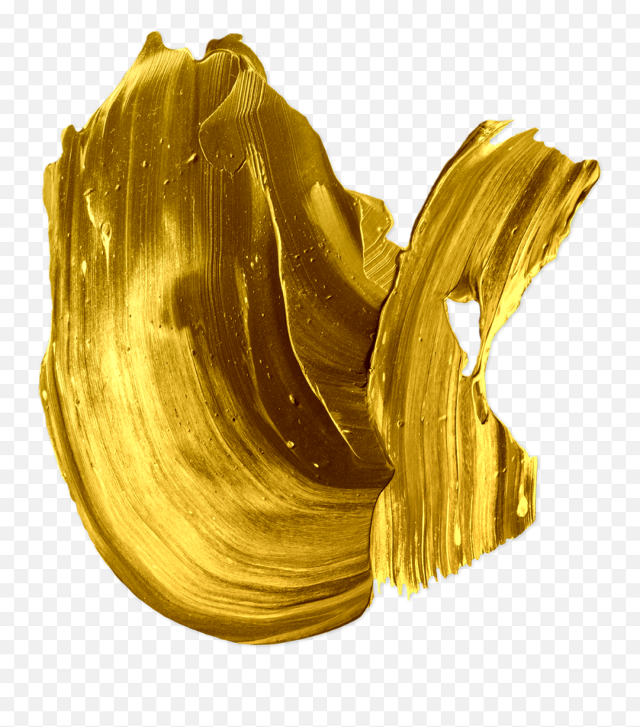 Gold Paint Png Picture Freeuse - Paint Brush Stroke Png Gold Png Transparent Gold Brush Strokes Emoji,Paint Stroke Png