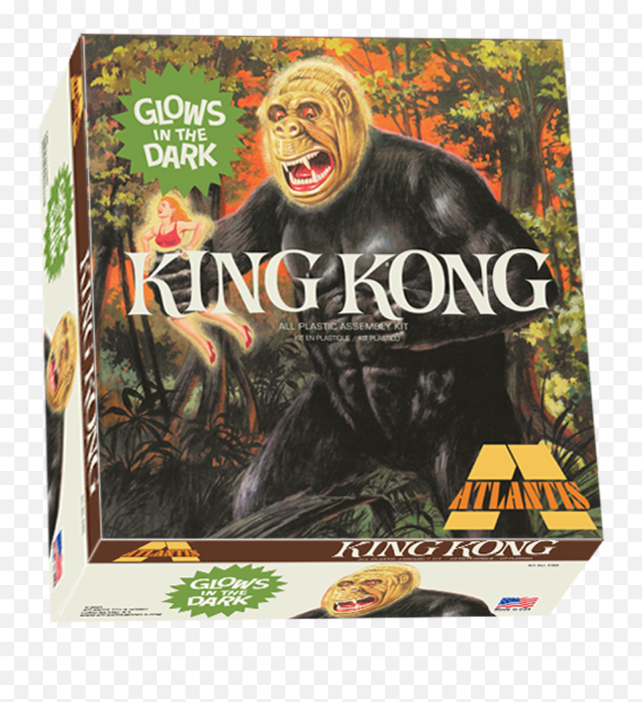 King Kong Glow Edition Plastic Model Kit Made In The Usa Emoji,Kong Skull Island Logo