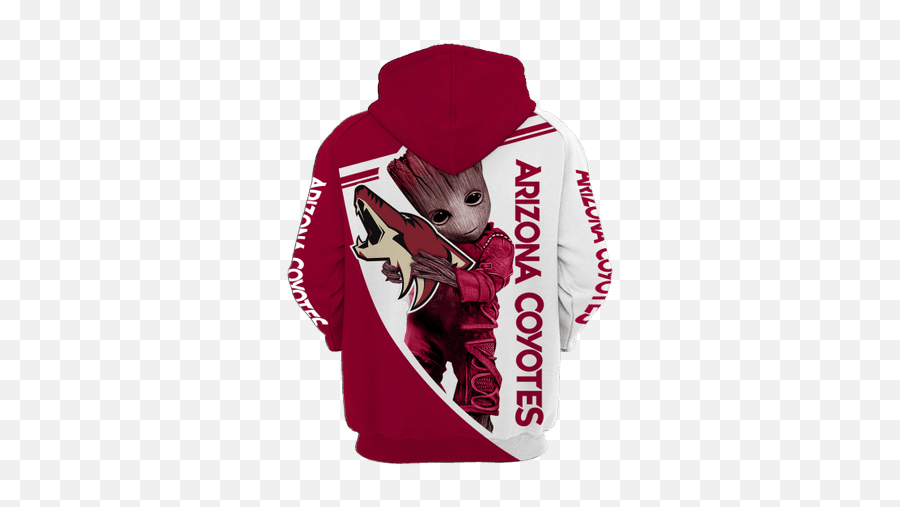 Baby Groot Arizona Coyotes 3d All Over Print Hoodie Emoji,Arizona Coyotes Logo Png