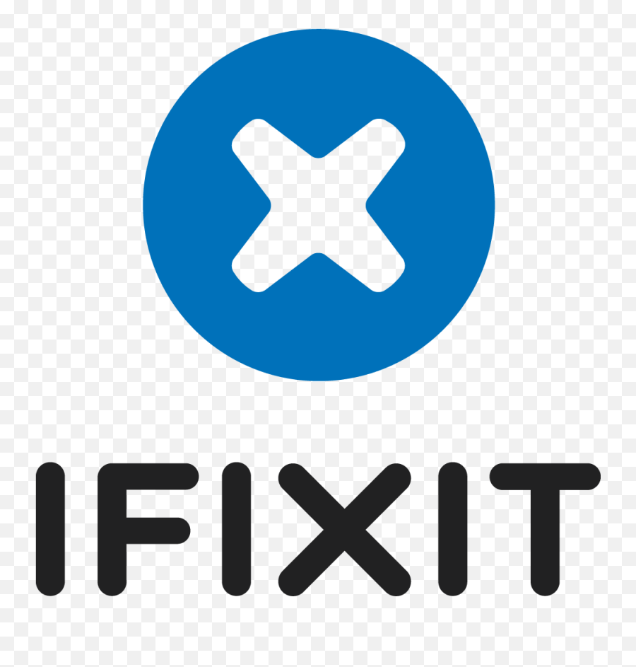 Ifixit Logo Featuring The Company Name Below A Stylized Emoji,Company Name Logo