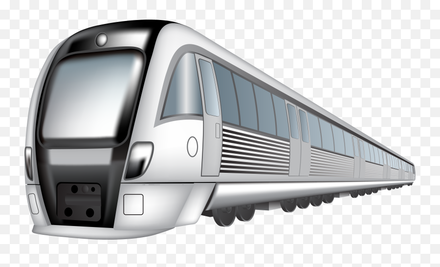 Train Rail Transport High - Speed Rail Clip Art Bullet Train Transparent Subway Train Png Emoji,Train Clipart